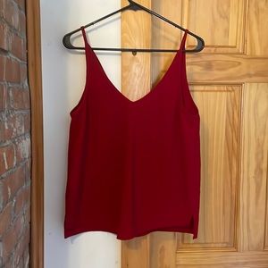 AMERICAN APPAREL red tank blouse